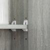 Wall Mounted Bathroom Cabinet With Mirror 3 Door Mirror Medicine Cabinet Adjustable Shelves 90x15x75cm Gray
