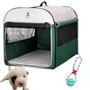 Fortune Smile Folding Pet Cage and Carry Bag with Anti-Tamper Toy (XL)