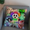 Чехол для подушки D-Dandys World для автомобиля, дивана, декоративный домашний, двусторонний принт, квадратная декоративная подушка из плюша, чехол