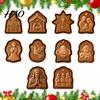 Dough Shaping Tools Christmas Mini Pie Mold, Festive Faith Inspired Press And Cookie Baking Gifts for Bakers Cutter, Religious Stamp Seasonal Holiday