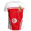 Fashion 3D Printed Tunisia T Shirt For Men Coat Of Arms Pattern T-shirt Streetwear Short Sleeves Oversized Tee Shirts Tops