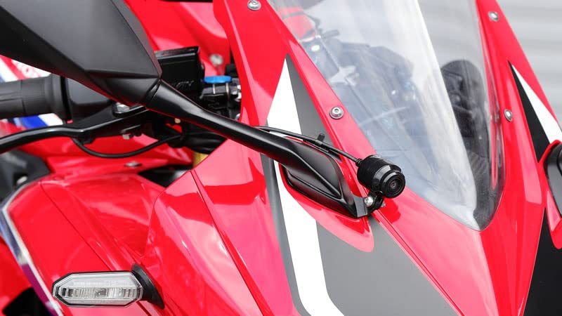 Kijima Motorcycle Parts Dash Cam Brackets, Front and Rear Set, Steel, Black, for CBR250RR ('17-/2BK-MC51), 304-5182