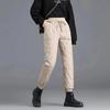Women's Autumn and Winter Solid Color Light Pants Middle-aged and Young Solid Color High-Waisted Trousers