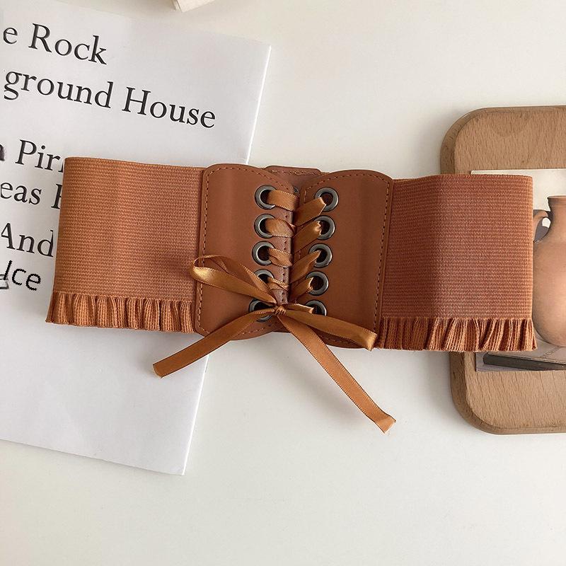 Женский модный пояс на шнуровке с эластичной талией - Универсальный и стройнящий