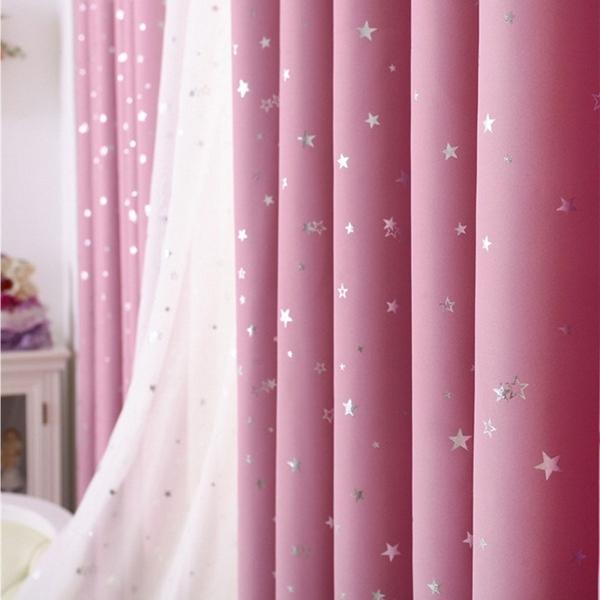 Мечтательные мерцающие звездные шторы с высокой степенью затемнения 70%-90% затемняющие шторы для детской спальни, гостиной, декора окон, подарки, 1 панель
