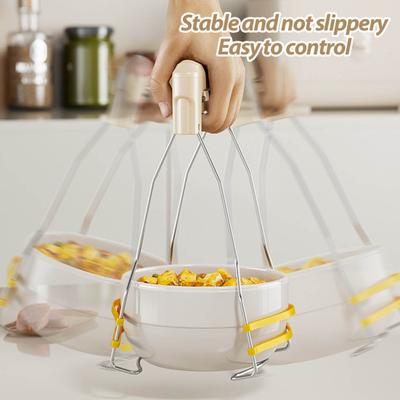 Защитные щипцы для посуды, держатель-клипса, термостойкий захват для сковороды, надежный захват