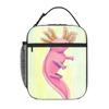 1 Piece Portable Lunch Container Hand Drawn Watercolor Axolotl Zipper Closure Durable Pocket Axolotls For Lunch Box Bag
