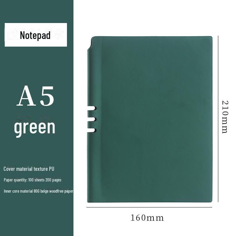 Мягкий кожаный блокнот формата А5: Творческий дневник чтения и бизнеса для студентов колледжей