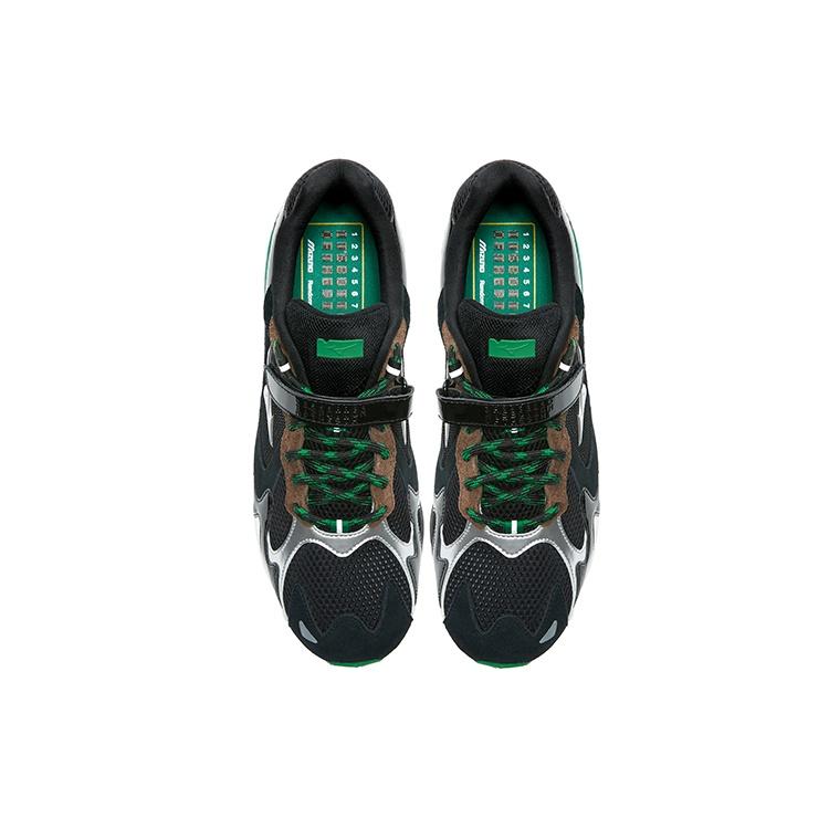 Mizuno X Randomevent Wave Rider 1 'Черный Зеленый Серебристый' Мужские D1GH224201