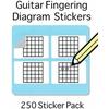 Guitar Fingering Stickers 250 Sticker Set