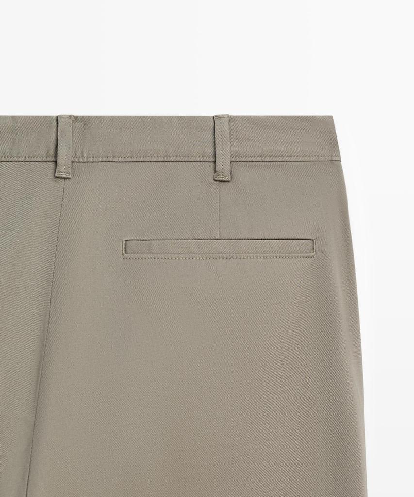 Брюки Masimodutti из смесовой ткани, узкий крой