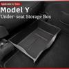 Для Tesla Model Y ящик для хранения под передними сиденьями Материал TPE прочный и текстурированный, разработанный с использованием оригинальной автомобильной формы