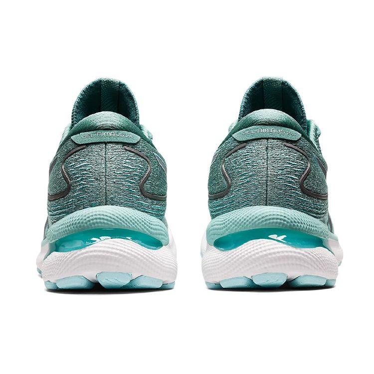 Asics Женские кроссовки Gel Nimbus 24 Wide Sage зеленые прозрачно-синие 1012B199-300