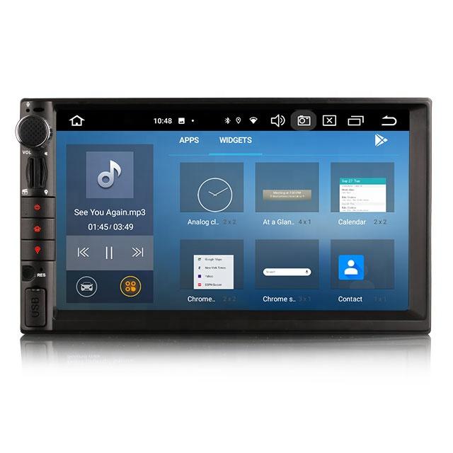 Erisin ES8549U 7\" Octa Core Universal 2 Din Android 13.0 DSP CarPlay TPMS DAB+ 4G GPS Car for DVD Player for NISSAN Auto Stereo