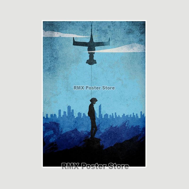 Ковбой Бибоп плакаты белая бумага аниме фигурки принты живопись фотографии гостиная бар украшения домашний декор манга наклейки на стену