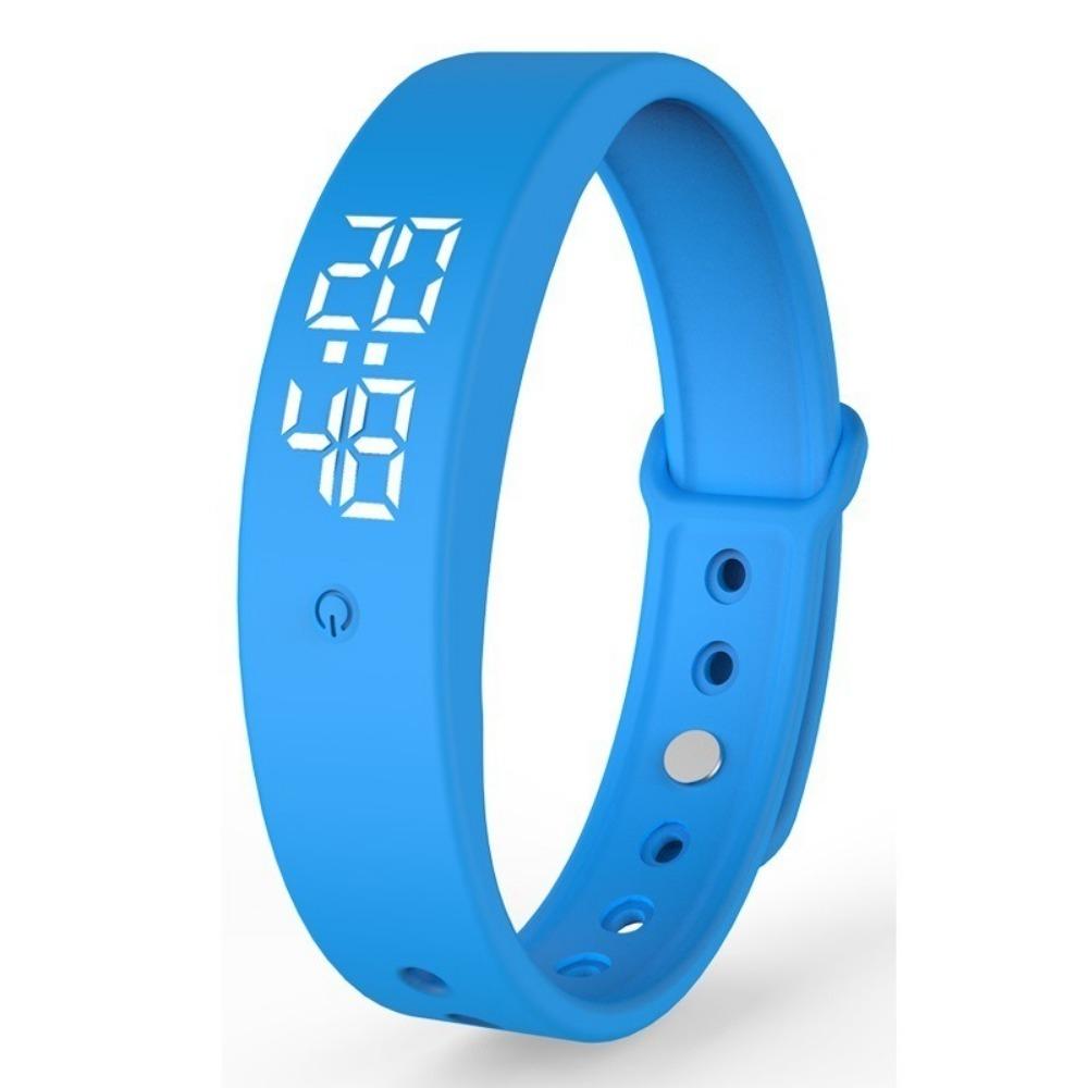 Body Temperature Monitor Silent Wristband Vibration Wake-Up LED Digital Smart Bracelet  School Use