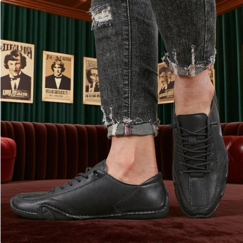 Ботильоны для мужчин Модная строчка Легкие Удобные Повседневные Ботинки для ходьбы Дышащие Теннисные Ботинки для улицы Вождения