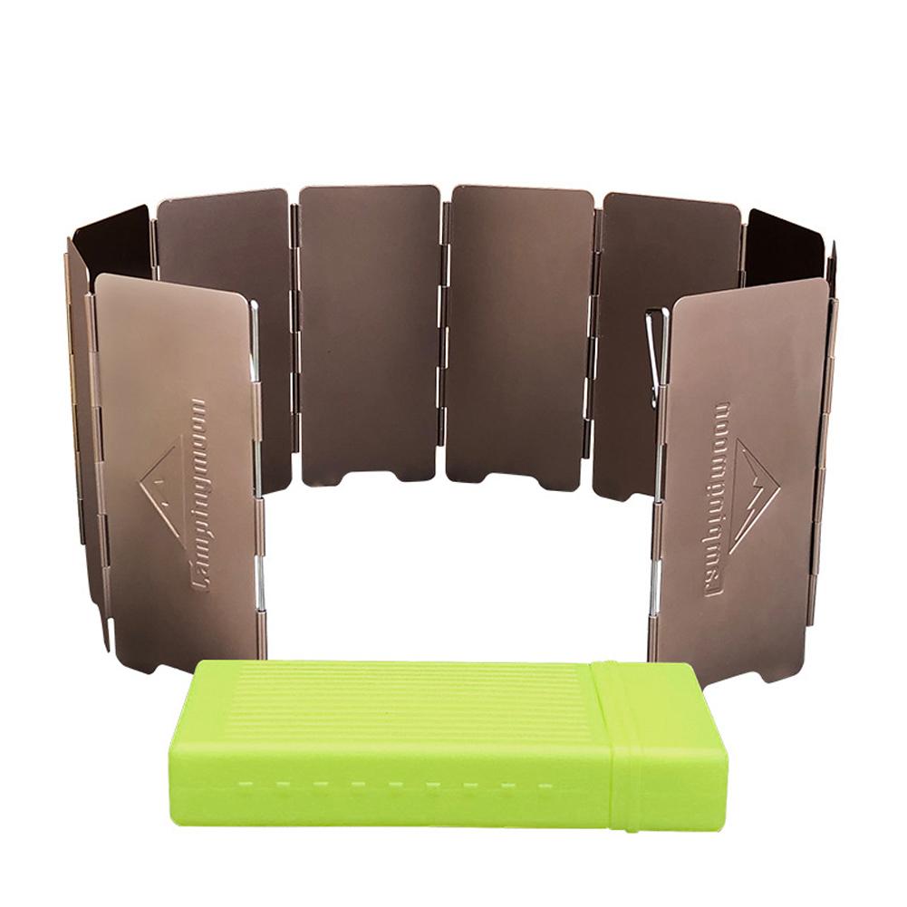 10 пластин бронзового цвета для кемпинга, газовые плиты, горелка, ветрозащитный экран, алюминиевый сплав, оксидированный