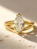 925 Sterling Silver Fashion Shiny Marquise Shape Zircon Ring For Women Engagement Wedding Anniversary High Quality Fine Jewelry