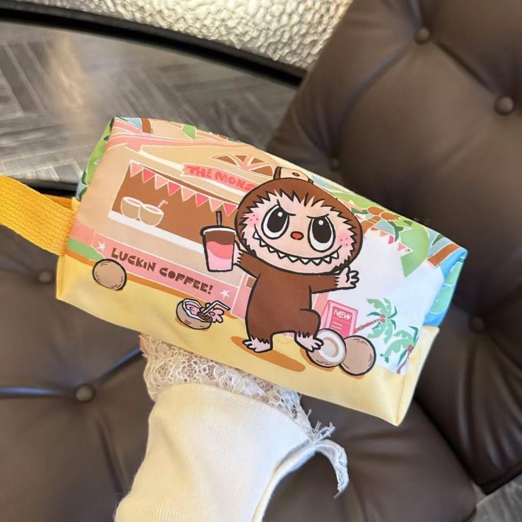 Multifunctional Cosmetic Bag POP MART Travel Waterproof Toilet Bag Student Stationery Pencil Bag Storage Bag