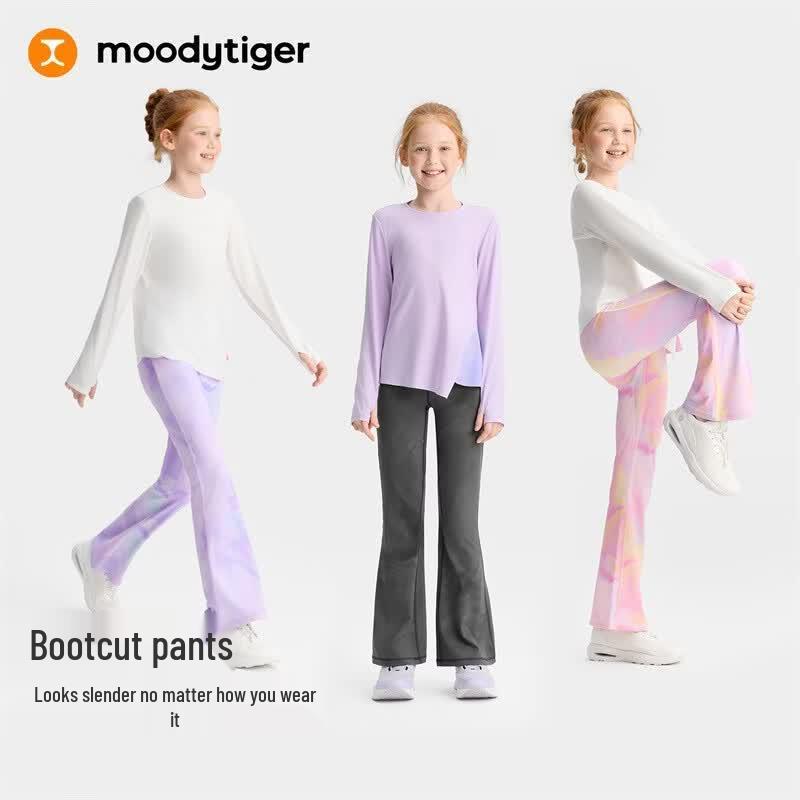 Moody Tiger Girls Gradient Flare Sports Leggings