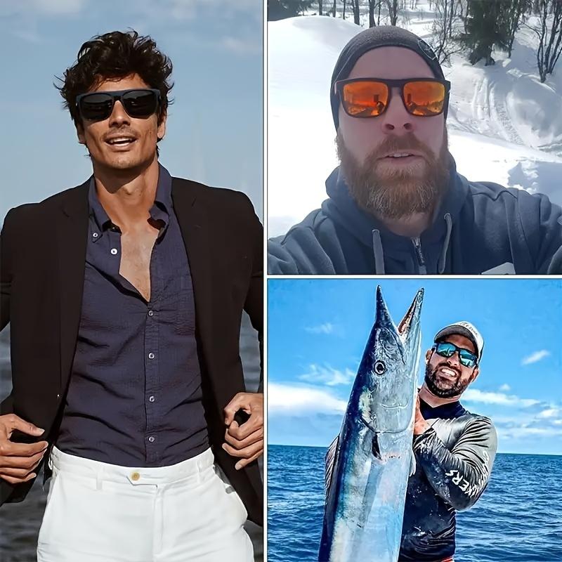 1pcs Square Polarized Sunglasses Anti Glare Sun Shades For Summer Party Vacation Travel Driving Fishing