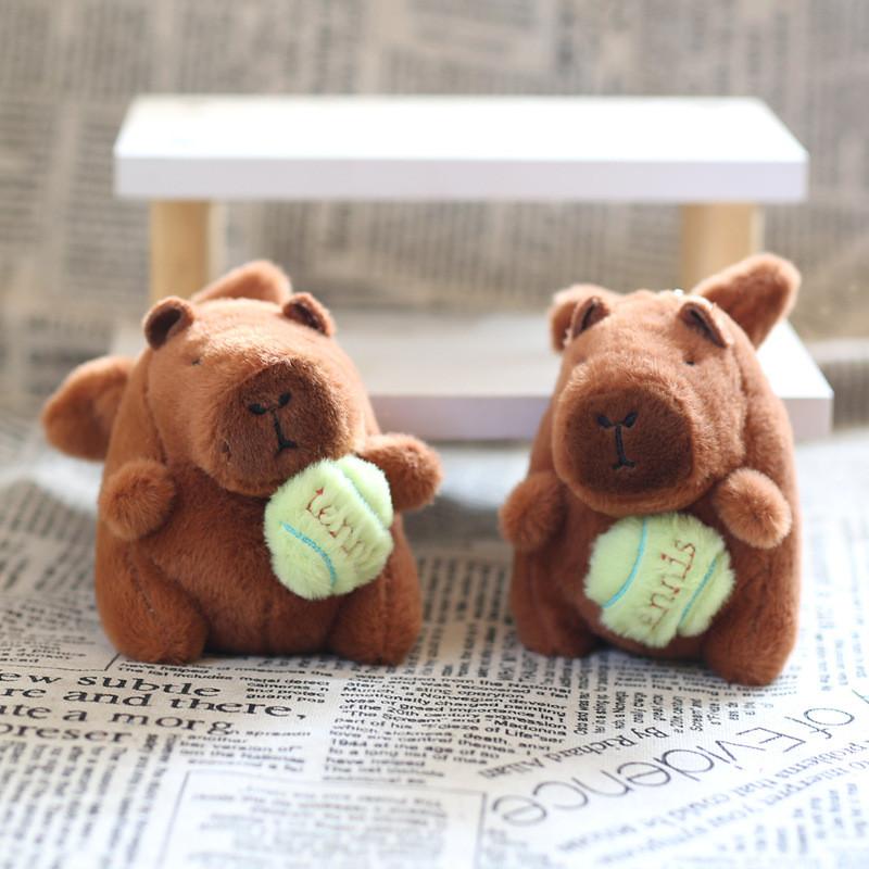 Cute Capybara Plush Keychain With Wings For Bag Decoration And Collectible Toy