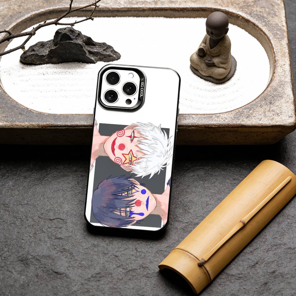 Летний комикс-чехол Hikaru D-Died для iPhone 17, 16, 15, 14, 13, 12 Pro Max Черный Конфетный Матовый Ударопрочный Чехол