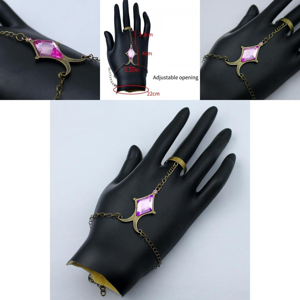 Браслет с Камнем Души Мадоки Канамэ из аниме «Девочка-волшебница Мадока» с бриллиантом и фиолетовым драгоценным камнем, реквизит для косплея