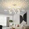 Living Room Chandelier Projection Star Chandelier Simple Modern LED Netflix Restaurant Bedroom Light
