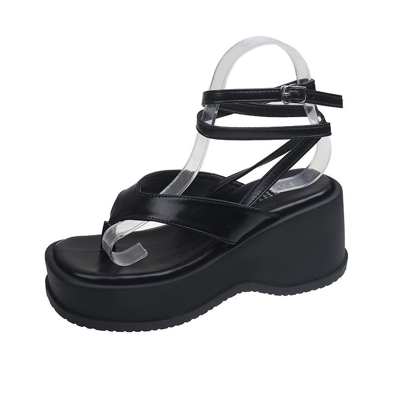 Platform Platform Sandals Women Casual Strap Sandals Summer New Retro Flip-flops
