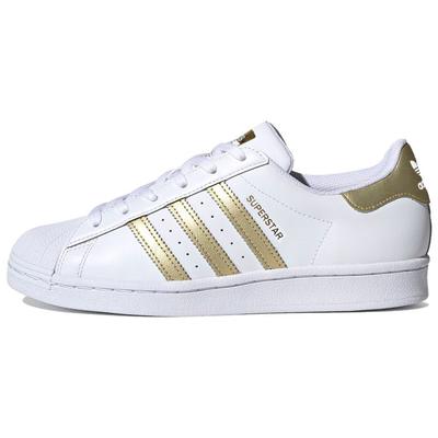 Женские кроссовки Superstar White Gold Metallic Cloud-White FX7483