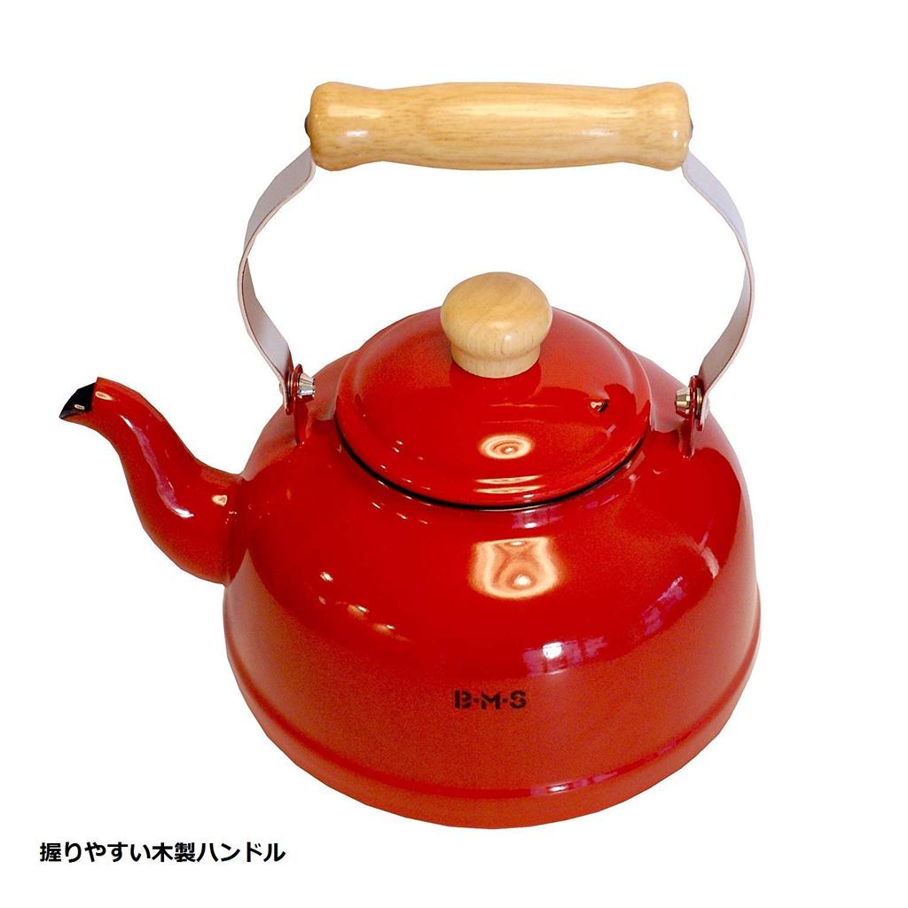 Чайник эмалированный Fuji Beams красный 2.3л BMS-2.3KR