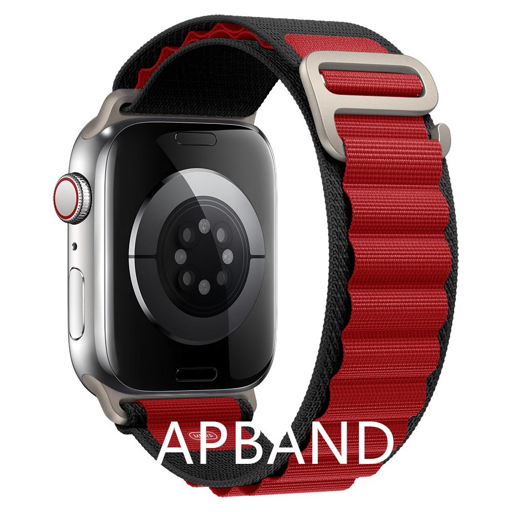 Loop Apple Strap Watch For Band 49mm 45mm 41mm 44mm 40mm Nylon Watchband Bracelet Belt Iwatch Series 3 5 Se 6 7 8 Ultra