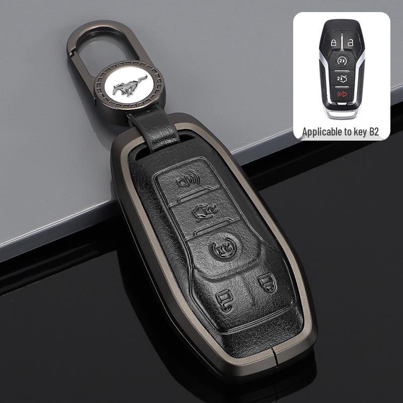 Metal Protective Key Shell for 2015-2017 Ford Mustang - Unisex Design