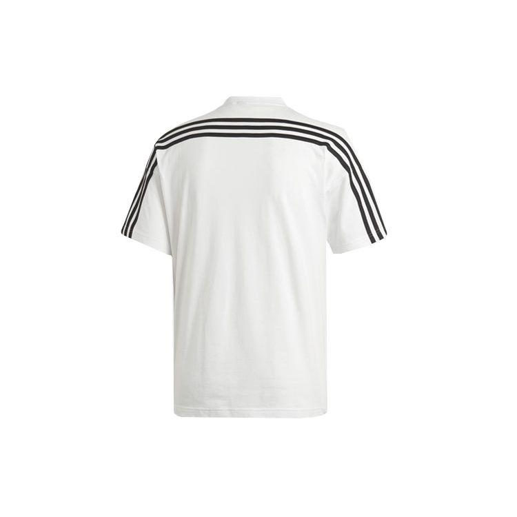 Adidas 3-Stripes Crew Neck Sports Tee Men Tops White DX7656