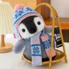 Scarf Hat Penguin Plush Toy Aquarium Souvenirs Ski Resort Event Gifts Winter Home Decorations