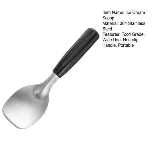 Ice Cream Scoop Stainless Steel Flat Ice Cream Spade Ice Cream Paddle for Hard Freezed or Creamy Ice Cream Dessert Spade Butter Cutter