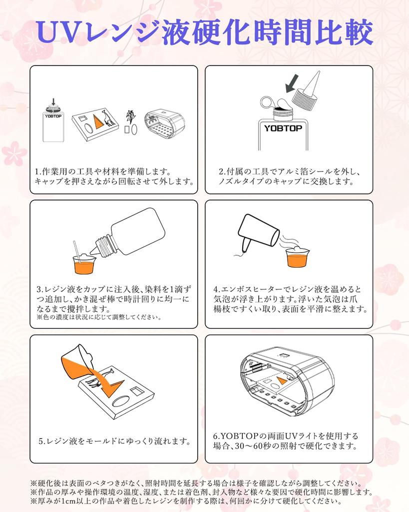 Жидкая смола YOBTOP 400 г Жидкая УФ-смола Большая емкость Высокая прозрачность Быстрое отверждение Без ЛОС 85D Твердая низкая вязкость Сменная УФ-смола для начинающих