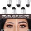 Long-Lasting Eyebrow Stamp Stencil Kit Waterproof One-Step Vegan Brow Stamp Make-up Tool  Woman