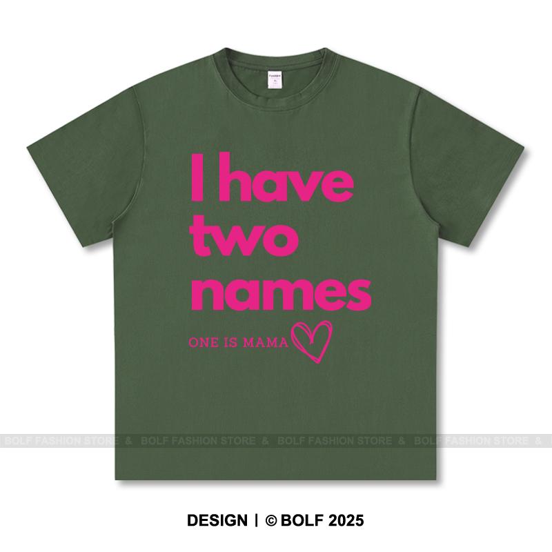 Women's I Have Two Names Printed T-Shirt 100% Cotton Oversized Mysterious Graphic Tees for Men Summer Tops Enigma Streetwear