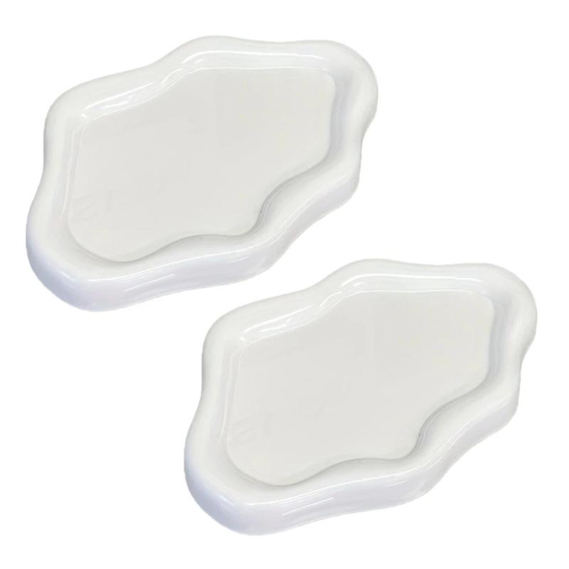 Cloud-Shaped Jewelry Tray Decorative Plate For Rings Earrings Bracelets & Necklaces Plastic Vanity Tray For Women Bedroom Decor
