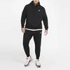 Nike Флисовый пуловер с капюшоном на теплой подкладке Мужские спортивные топы Черный BV2655-010