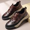 2025 Autumn New Casual Shoes High-end Men's Shoes Sports Men's Board Shoes Leather Shoes Men's Versatile Trendy Shoes