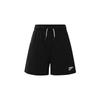 Breathable Elastic Waist Solid Logo Knitted Shorts Women Shorts Black DM6526-010