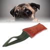 Teething Bite Stick Genuine Leather Tug Toy Dog Training Stick  Pet Daily Entertainment