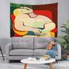 Wall Hanging Picasso Queen Abstract Art Classical Tapestry Bedroom Piano Room Background   Cloth