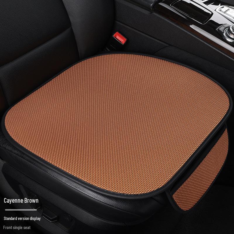 Комплект подушек для автомобильного сиденья из дышащего ледяного шелка для любого сезона, цельная конструкция с функциями вентиляции и комфорта.