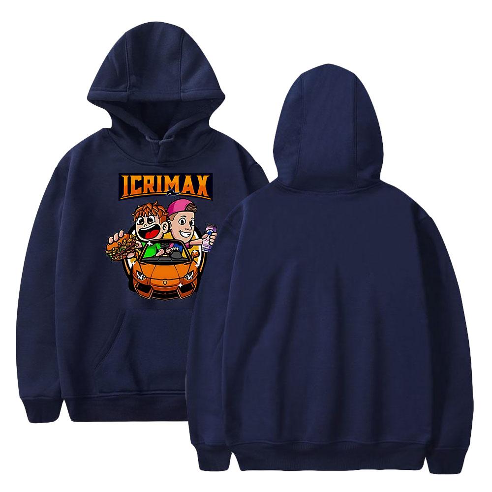 Новая мода Icrimax Print Одежда уличная мужская толстовка с капюшоном с длинным рукавом пуловер топы