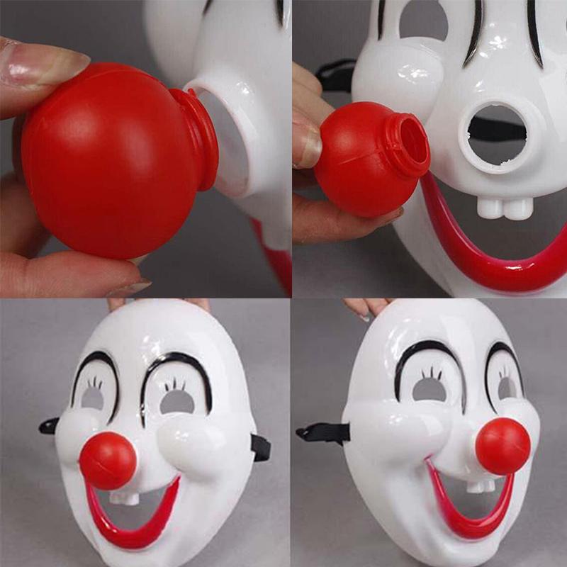 Хэллоуин забавный карнавальный костюм маска для вечеринки красный нос клоун маскарад тушь маски